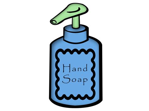 clip art hand soap.